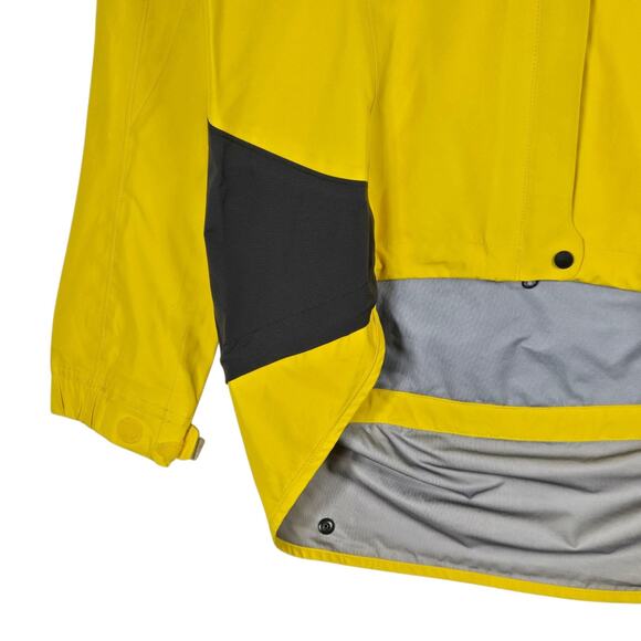 REI Novara Jacket Mens Small Yellow Black Cycling Wind Rain Reflective Bike Ride - Picture 3 of 12